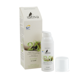 Sativa №25 Крем для лица для нормальной и комбинированной кожи (ночной), 50 мл