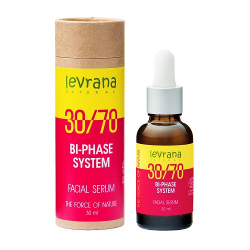 Сыворотка для лица двухфазная 30/70 с маслом Дамасской розы, 30мл. Levrana