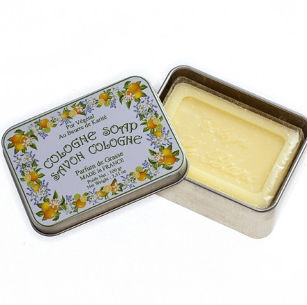 Мыло с ароматом Цитрусов, в жестяной коробочке, 100 гр. (Le Blanc)