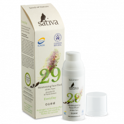 Крем-флюид для лица  увлажняющий № 29 для всех типов кожи, 50мл. (Sativa)
