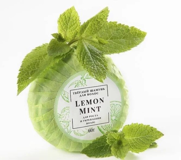 Blagovkus Твердый шампунь для волос &amp;quot;Lemon &amp;amp; Mint&amp;quot;, 60 гр
