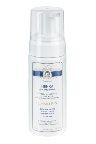 Kleona Пенка для умывания 150 мл - Белый рис