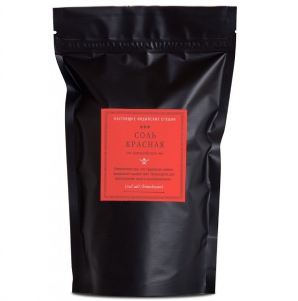 Соль гималайская красная (розовая), молотая, 500 гр. (Золото Индии)