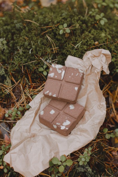 Шоколад для ванны &amp;quot;Миндальное молочко&amp;quot;, 90гр. ТМ TAIGANICA