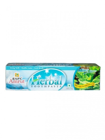 Травяная зубная паста с мятой (Herbal Tooth Paste Mint Flavour), 25гр. (Baps Amrut)