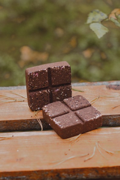 Шоколад для ванны &amp;quot;Горький с малиной&amp;quot;, 90гр. ТМ TAIGANICA