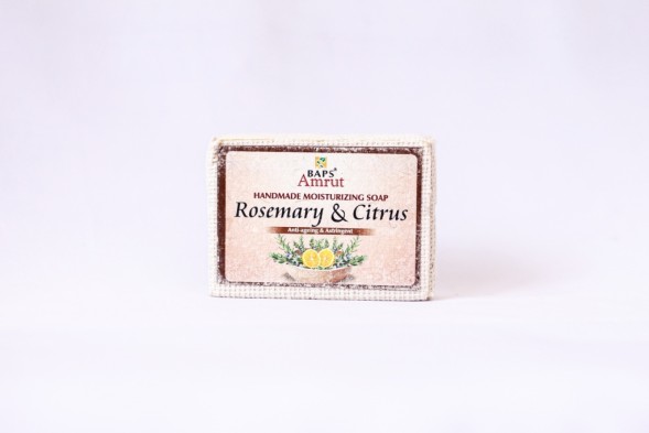 Увлажняющее мыло ручной работы Розмарин &amp;amp; Цитрус (Handmade Moisturizing Soap Rosemary &amp;amp; Citrus), 125гр. (Baps Amrut)