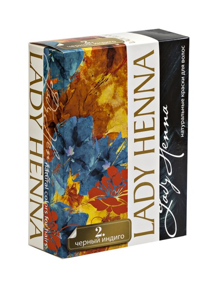 Травяная краска для волос &amp;quot;Черный индиго&amp;quot;, 6х10гр. (Lady Henna)