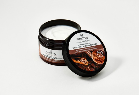 INNATURE Крем для тела на масле кокоса с экстрактом какао, 250 мл