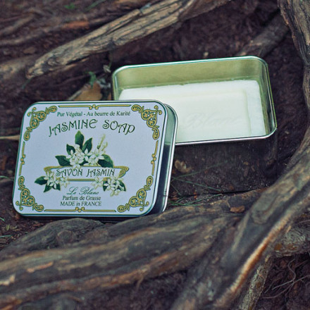 Натуральное ароматическое мыло &quot;Жасмин&quot; в жестяной коробочке, 100гр. (Le Blanc)