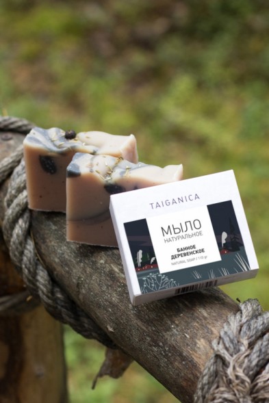 Мыло натуральное &amp;quot;Банное деревенское&amp;quot;, 100-110гр. ТМ TAIGANICA