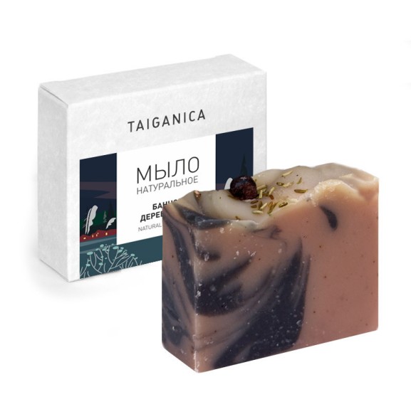 Мыло натуральное &amp;quot;Банное деревенское&amp;quot;, 100-110гр. ТМ TAIGANICA