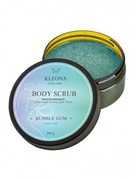 Kleona Скраб сахарный для тела &amp;quot;Бабл Гам&amp;quot;, 200 гр