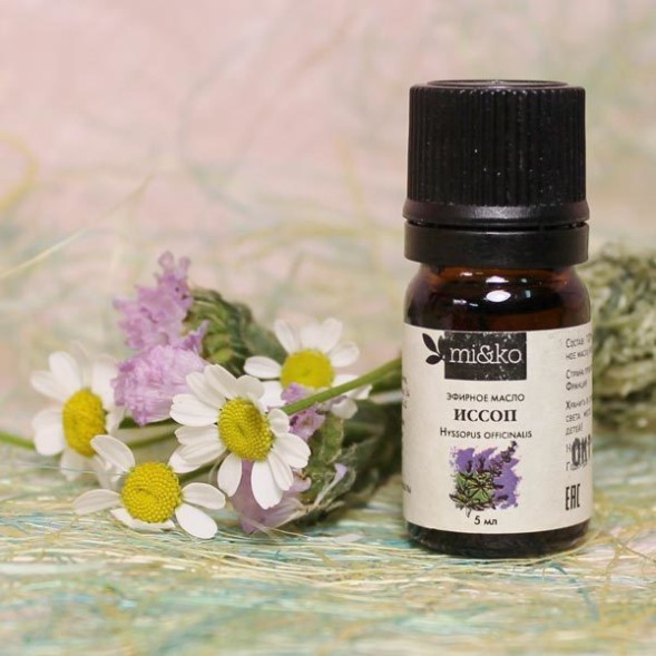 Иссопа эфирное масло, 5 мл, органик (МиКо)