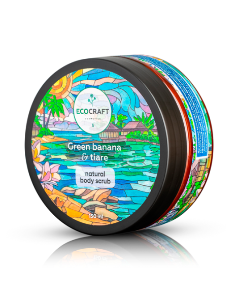 EcoCraft Скраб для тела Зеленый банан и тиаре, 150 мл