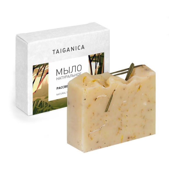Мыло натуральное &amp;quot;Рассвет в лесу&amp;quot;, 100-110гр. ТМ TAIGANICA