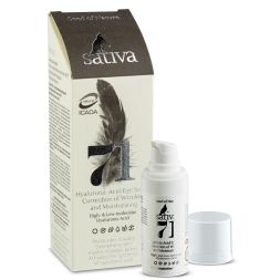 Sativa №71 Гиалуроновая гель-сыворотка для век коррекция морщин и увлажнение, 20 мл