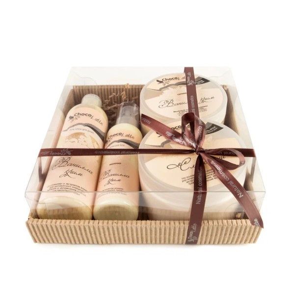 Подарочный набор №8 для тела/волос/душа ВАНИЛЛА-КРИМ (TM ChocoLatte)