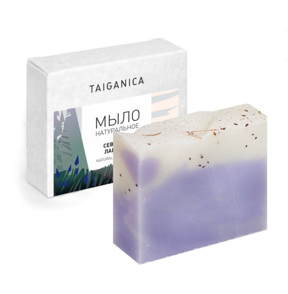 Мыло натуральное &amp;quot;Северная лаванда&amp;quot;, 100-110гр. ТМ TAIGANICA