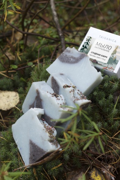 Мыло натуральное &amp;quot;Студёное озеро&amp;quot;, 100-110гр. ТМ TAIGANICA