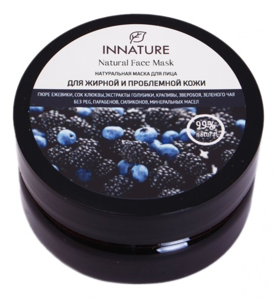 INNATURE Маска для лица для жирной и проблемной кожи, 50 мл