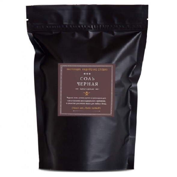 Соль черная вулканическая Кала Намак (молотая), 500 гр.