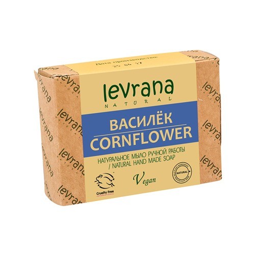 Натуральное мыло ручной работы ВАСИЛЕК 100гр. (Levrana)