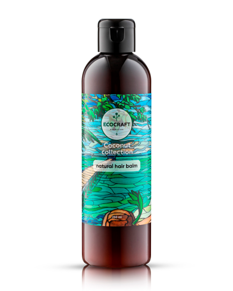 EcoCraft Бальзам для волос Кокосовая коллекция, 250 мл