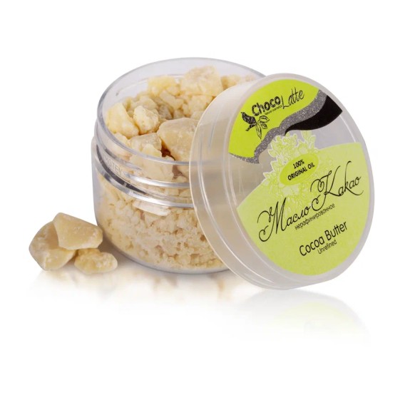 Масло КАКАО/ Cocoa Butter Unrefined/ баттер, нерафинированное/ 60 гр