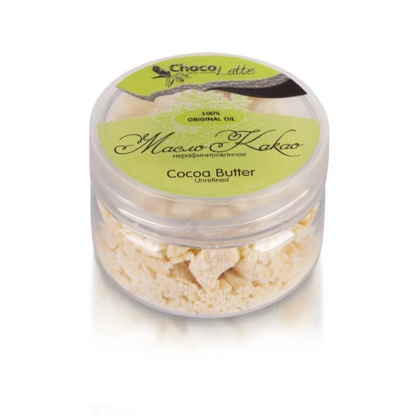 Масло КАКАО/ Cocoa Butter Unrefined/ баттер, нерафинированное/ 60 гр