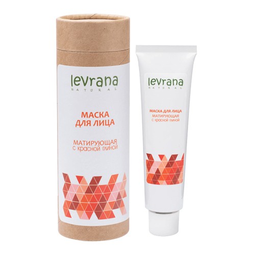 Маска для лица «Матирующая» с красной глиной, 50мл. (Levrana)