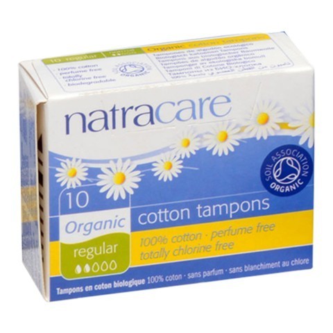 Тампоны «Regular» из натурального хлопка без аппликатора, 10 шт. (Natracare)