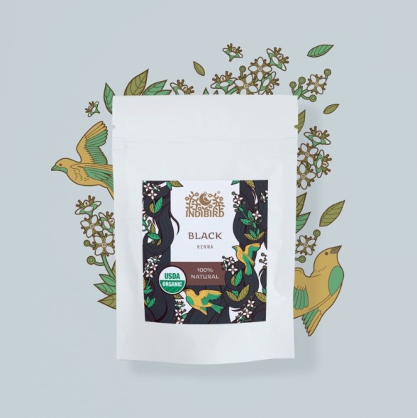 Краска для волос &amp;quot;Хна черная&amp;quot;, 50гр. (Indibird)