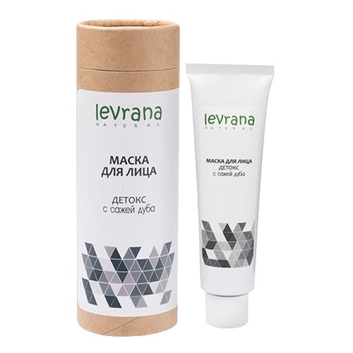 Маска для лица «Детокс» с сажей японского дуба, 50мл. (Levrana)