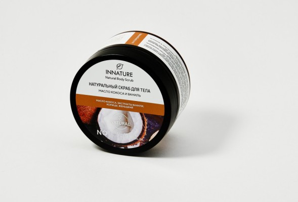 INNATURE Скраб для тела &amp;quot;Масло кокоса и ваниль&amp;quot;, 250 мл