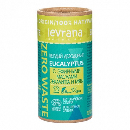 Твердый дезодорант &amp;quot;Эвкалипт&amp;quot;, 75гр. (Levrana)