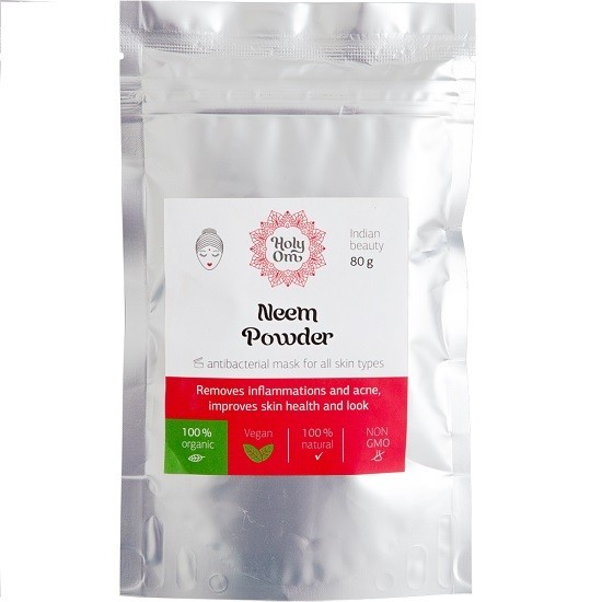 Ним (Neem) порошок антибактериальный, антисептик, 80г (Holy Om)
