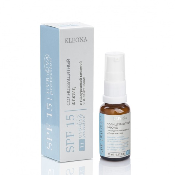 Kleona 7.1 Солнцезащитный флюид для лица SPF 15, 20 мл
