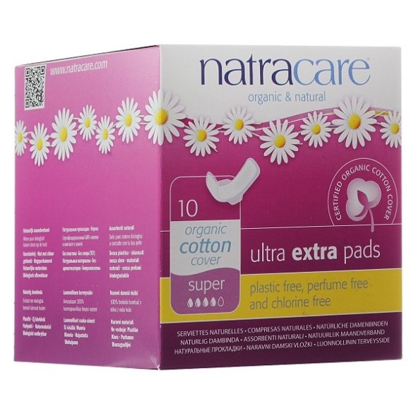 Прокладки &amp;quot;Ультратонкие СУПЕР с крылышками&amp;quot;, 10 шт. (Natracare)