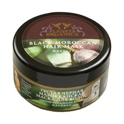 Маска для волос Густая черная марокканская, 300мл (Planeta Organica)