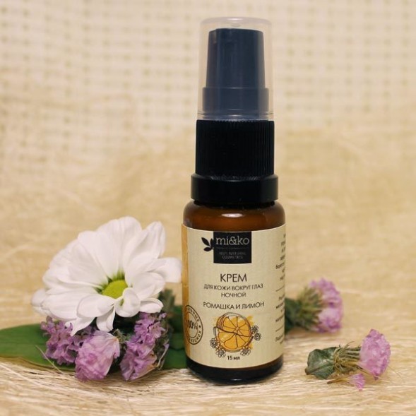 Крем для век &amp;quot;Ромашка и лимон&amp;quot;, 15 мл. (МиКо)