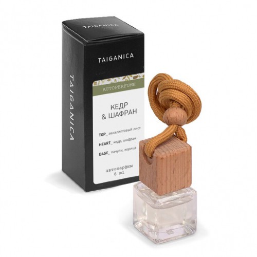 Автопарфюм &amp;quot;Кедр и шафран&amp;quot; 6 мл. ТМ TAIGANICA