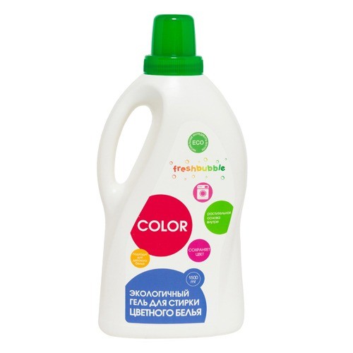 Гель для стирки цветного белья, 1,5л. (FreshBubble)
