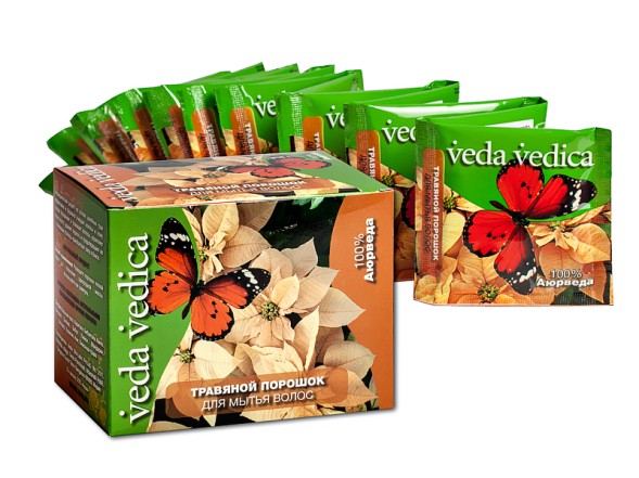Травяной порошок для мытья волос, 100гр. (Veda Vedica)
