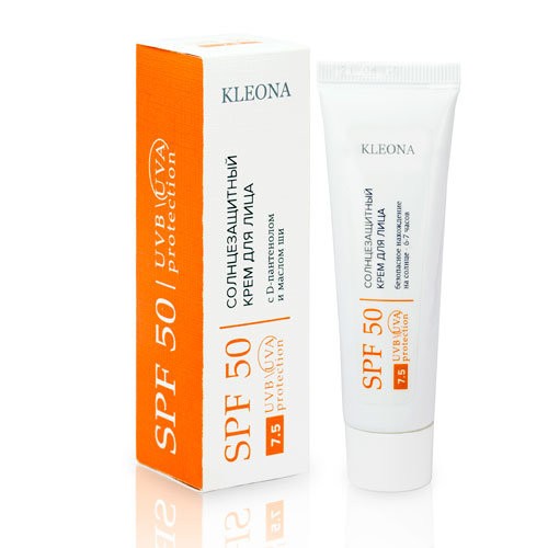 Kleona 7.5 Солнцезащитный крем для лица SPF 50, 30 мл
