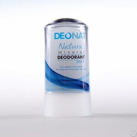 Натуральный дезодорант-кристалл ДеоНат, стик чистый, 60г. (DeoNat)