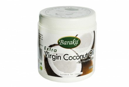 Кокосовое масло  Extra Virgin, 250мл (Baraka)