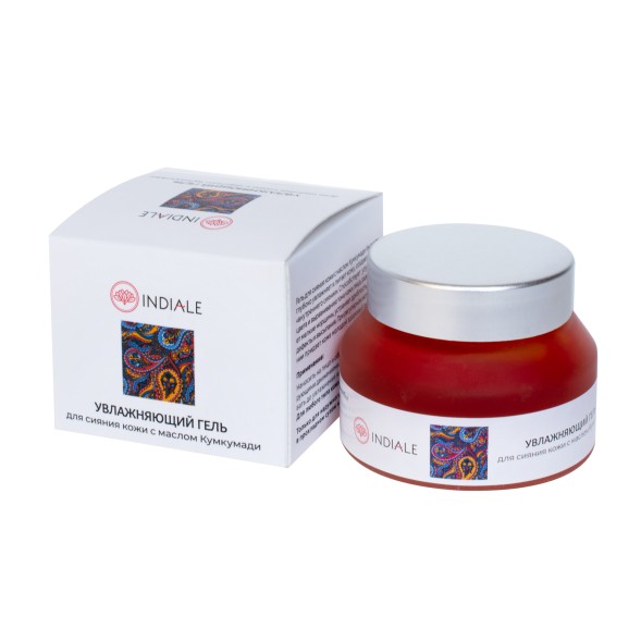 Увлажняющий гель для сияния кожи с маслом Кумкумади, 50гр. (Indiale)