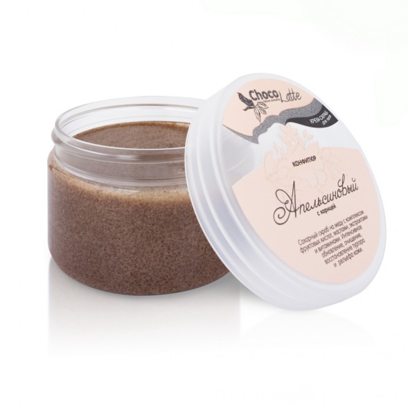 ChocoLatte Крем-скраб для тела КОНФИТЮР АПЕЛЬСИН с корицей, 280 гр