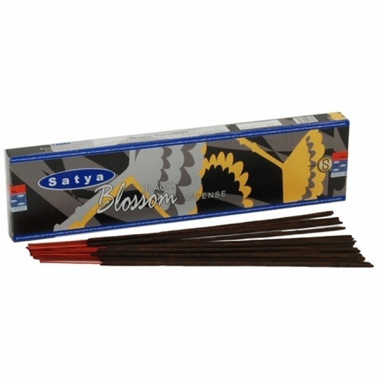 Satya Black Blossom - индийские ароматические палочки (благовония), упаковка 20 гр.